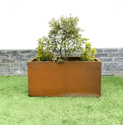 Jardinière Corten plantée sur mesure — Elp! Namur sud