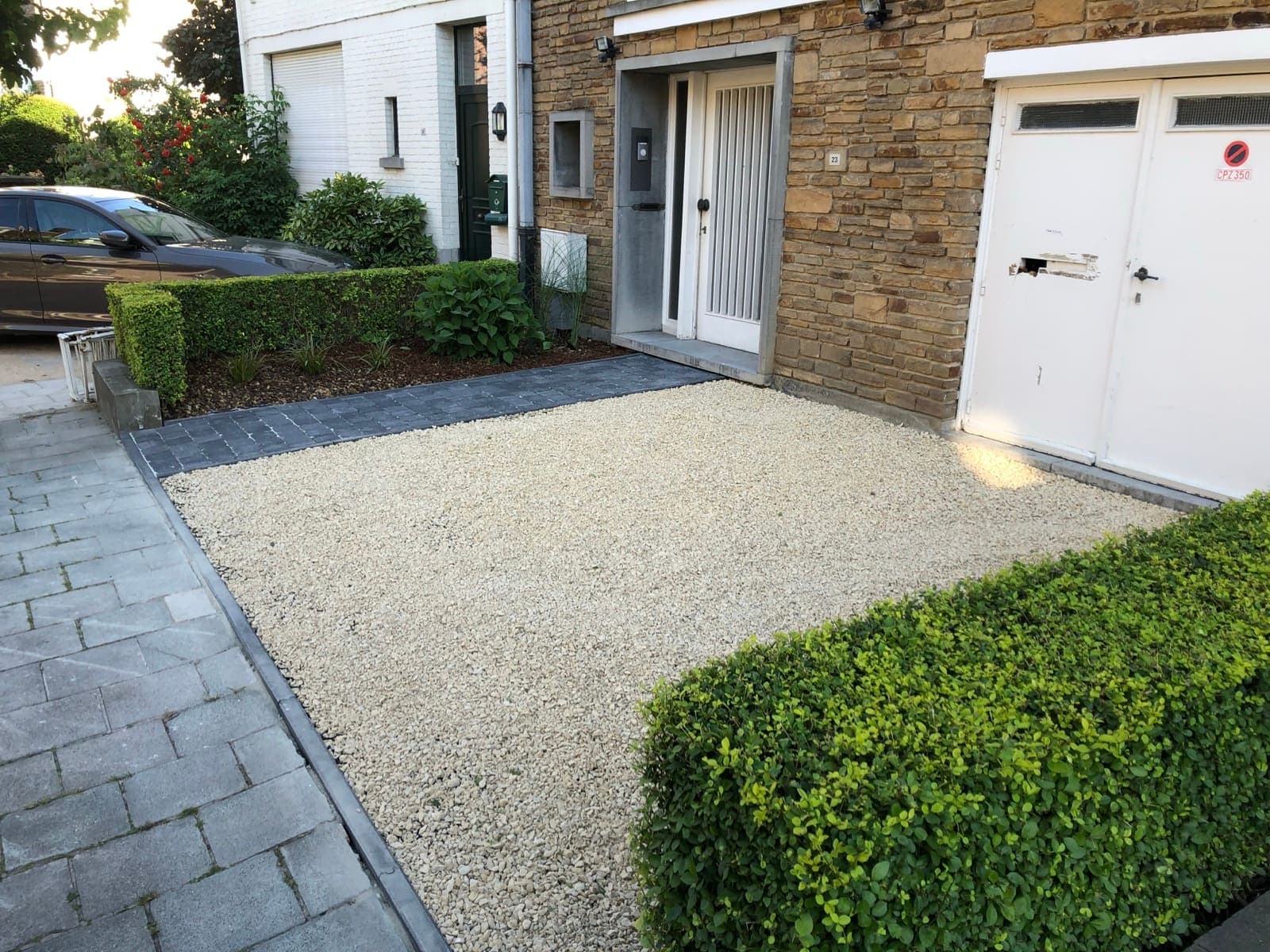 Jardin aménagé à Godinne, en face de Wépion